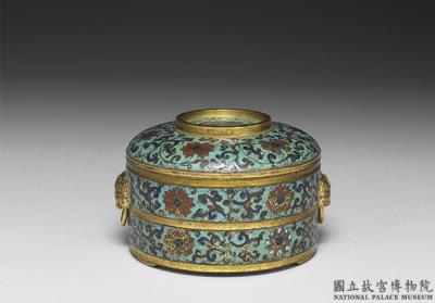 图片[2]-Box with Indian lotus decoration in cloisonne enamels, Qing dynasty, Kangxi reign (1662-1722)-China Archive